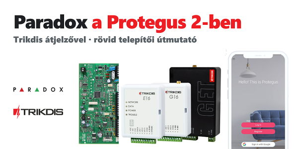 TRIKDIS modulo di comunicazione + Centrale d'allarme PARADOX – Guida rapida all'installazione