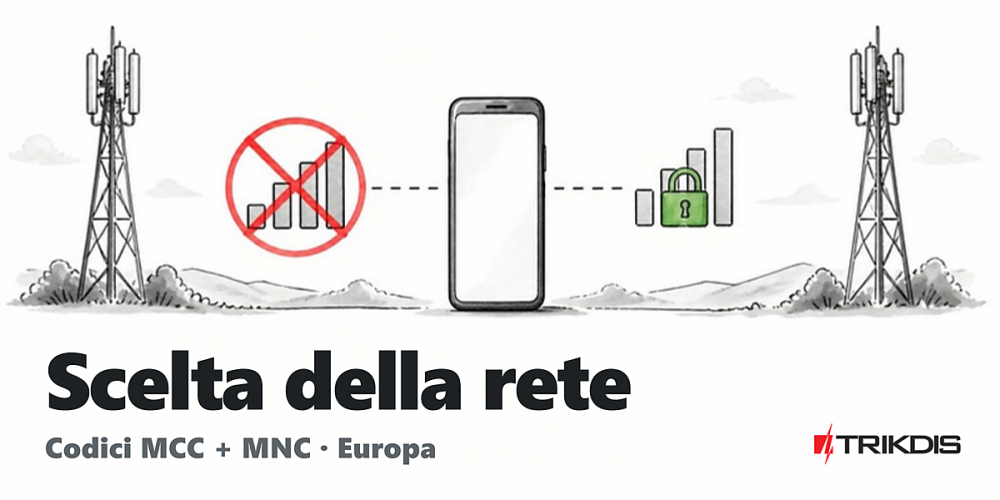 Operatore preferito - codici MCC e MNC (Europa) Operatore preferito - codici MCC e MNC (Europa)