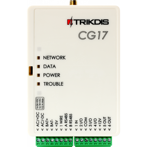 trikdis cg17 2g gsm centrale di sicurezza compatta cg17-2g 39