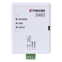 Trikdis E485 modulo Ethernet (RS485) Trikdis E485 modulo Ethernet (RS485)