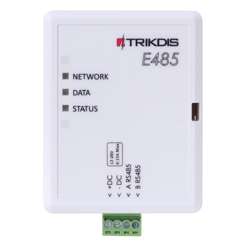 Trikdis E485 modulo Ethernet (RS485) Trikdis E485 modulo Ethernet (RS485)