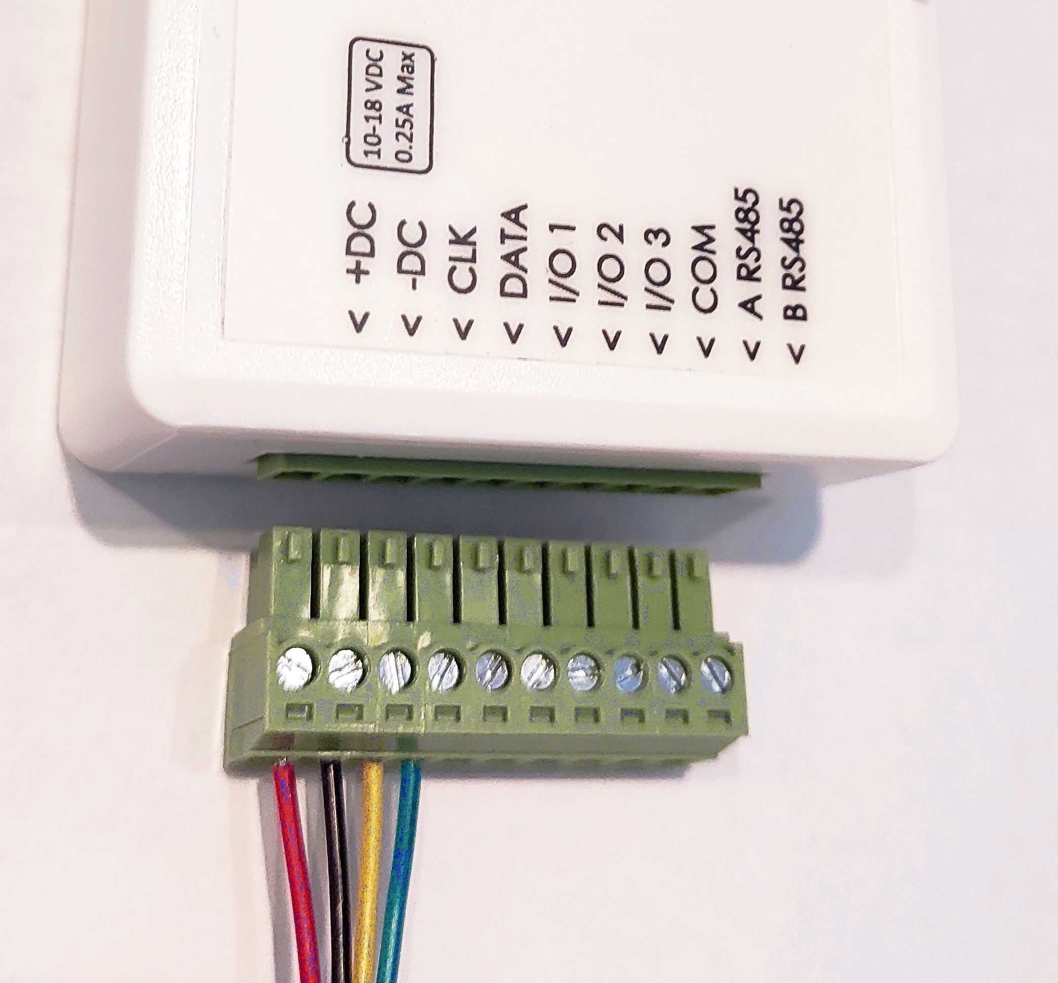 Blocco morsetti estraibile